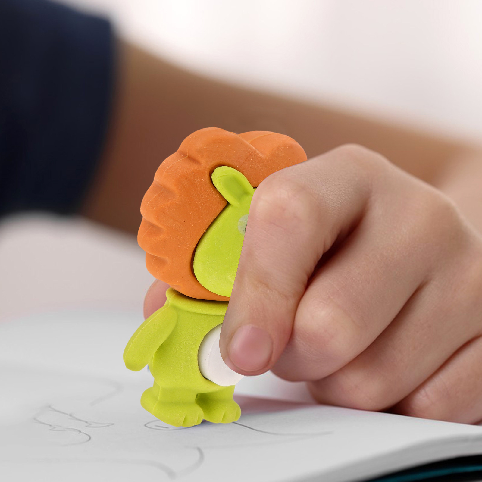 Lion Stationery & Office Supply(Kunshan)Co.Ltd - ยางลบลายสิงโต 18 ชิ้น น่ารัก ลายการ์ตูน 3