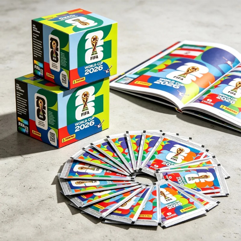 Cardstock Paper Pack - มีสินค้าในสต็อก ชุดสติกเกอร์ฟุตบอลโลก FIFA 2026 คอลเลกชันการ์ดฟุตบอล Panini
