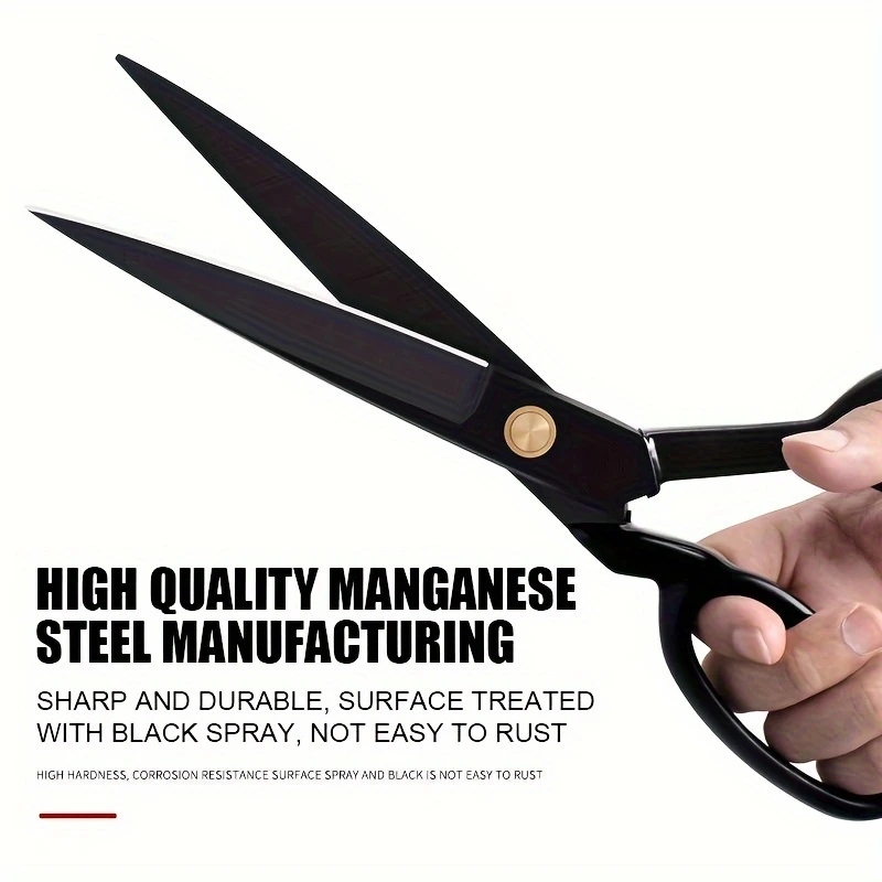 Scissors Stainless Craft - Prajna กรรไกรตัดเสื้อ Vintage Professional คุณภาพสูงแมงกานีสเหล็กผ้าหนังเครื่องตัดหัตถกรรมกรรไกรเย็บอุปกรณ์เสริม