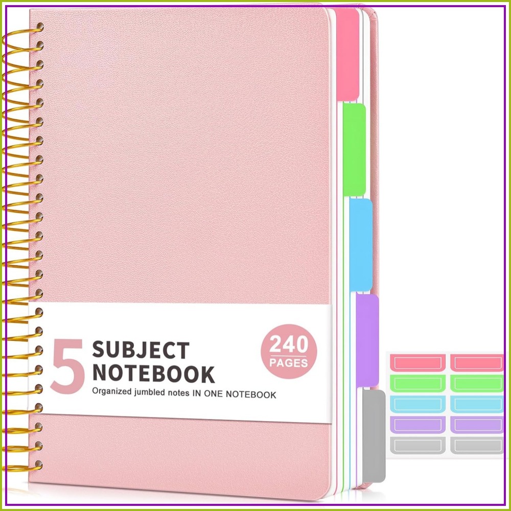 Graph Paper Pad - สมุดโน้ต 5 หัวข้อ แบบมีเส้นบรรทัด 240 หน้า,