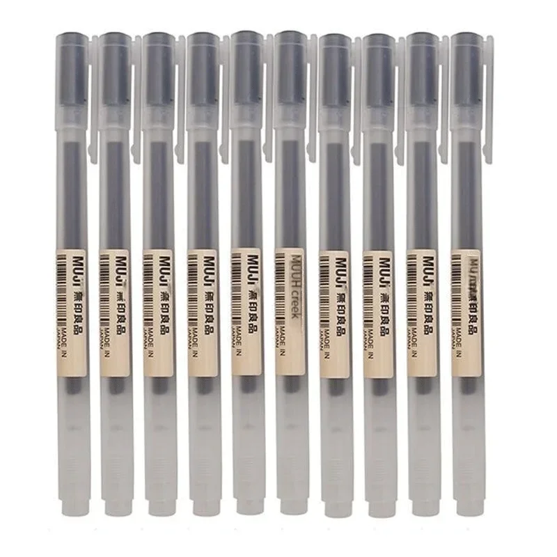 Gel Ink Pen Set - 6/8 ชิ้น/เซ็ต MUJIs เจลปากกาสีดํา/สีแดง/สีฟ้า 0.38/0.5 มม.หมึกญี่ปุ่นสีปากกาสํานักงานโรงเรียนปากกาลูกลื่นญี่ปุ่น