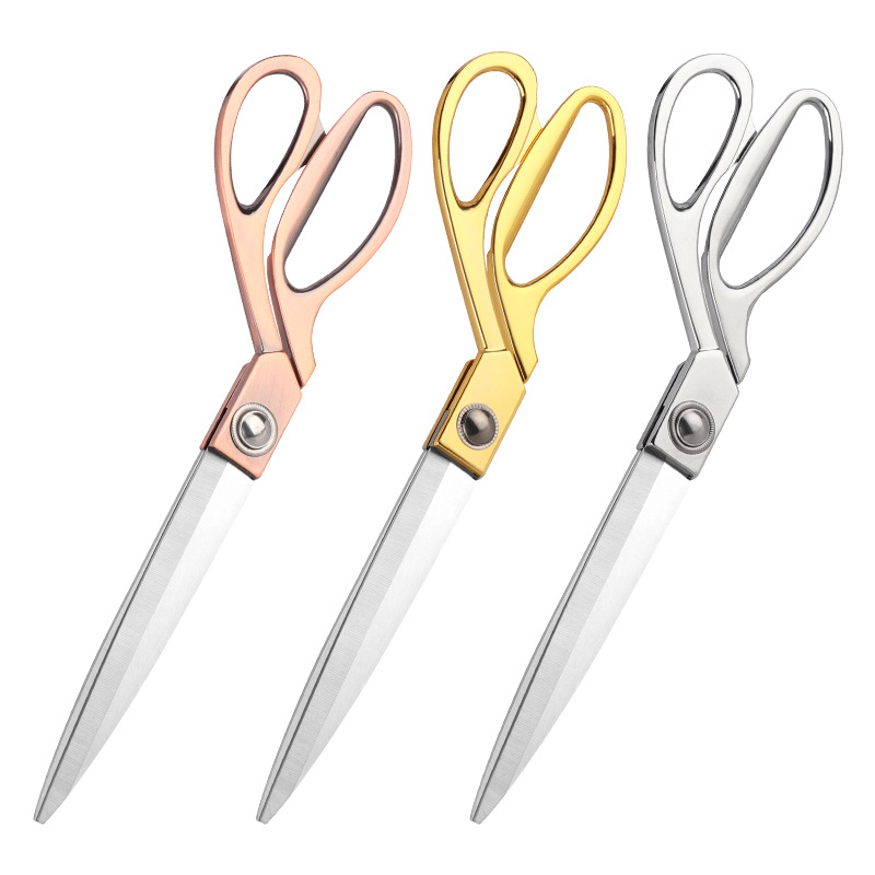 Scissors Stainless Craft - Dobeli สแตนเลสสตีล Gold-plated ตัดกรรไกรตัดโลหะผสมเสื้อผ้าเย็บกรรไกรงานแต่งงาน Craft Shear