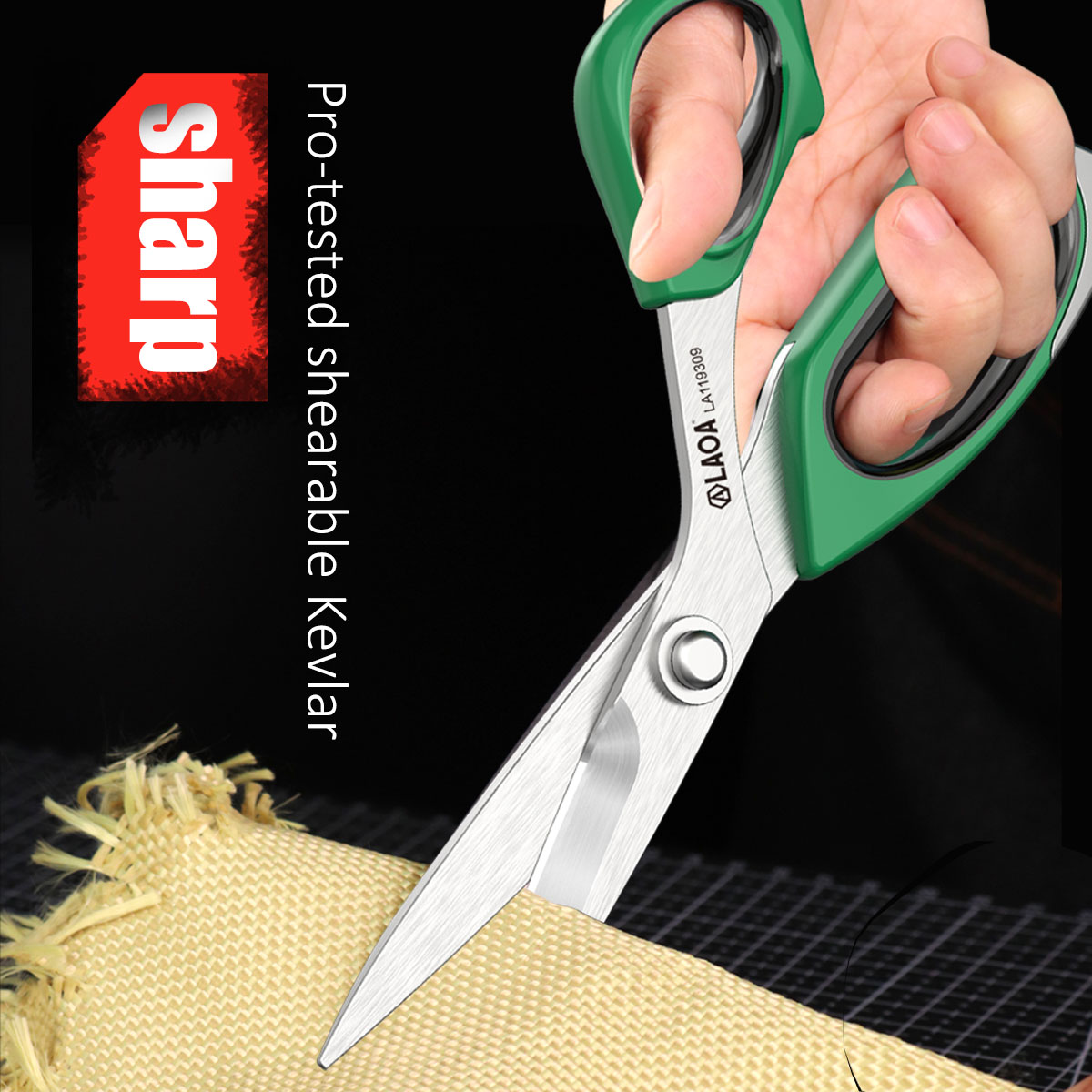 Scissors Stainless Craft - LAOA กรรไกรอเนกประสงค์สแตนเลส 45 ° กรรไกรตัดผ้า หนัง