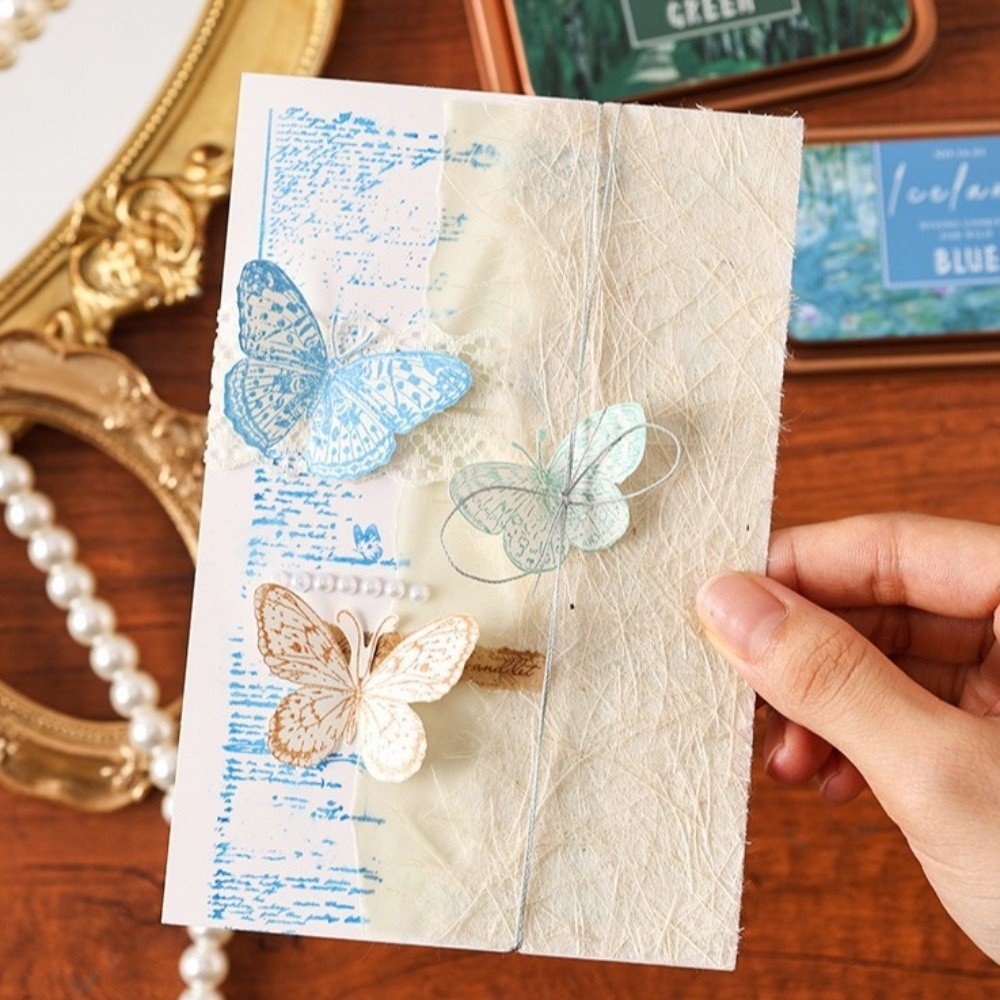 Self Inking Stamp - แผ่นหมึกสีสันสดใสสไตล์วินเทจ ใช้งานง่าย แผ่นประทับตราหมึกในตัว รูปทรงสี่เหลี่ยมผืนผ้า สำหรับนักเรียน ทำสมุดภาพ