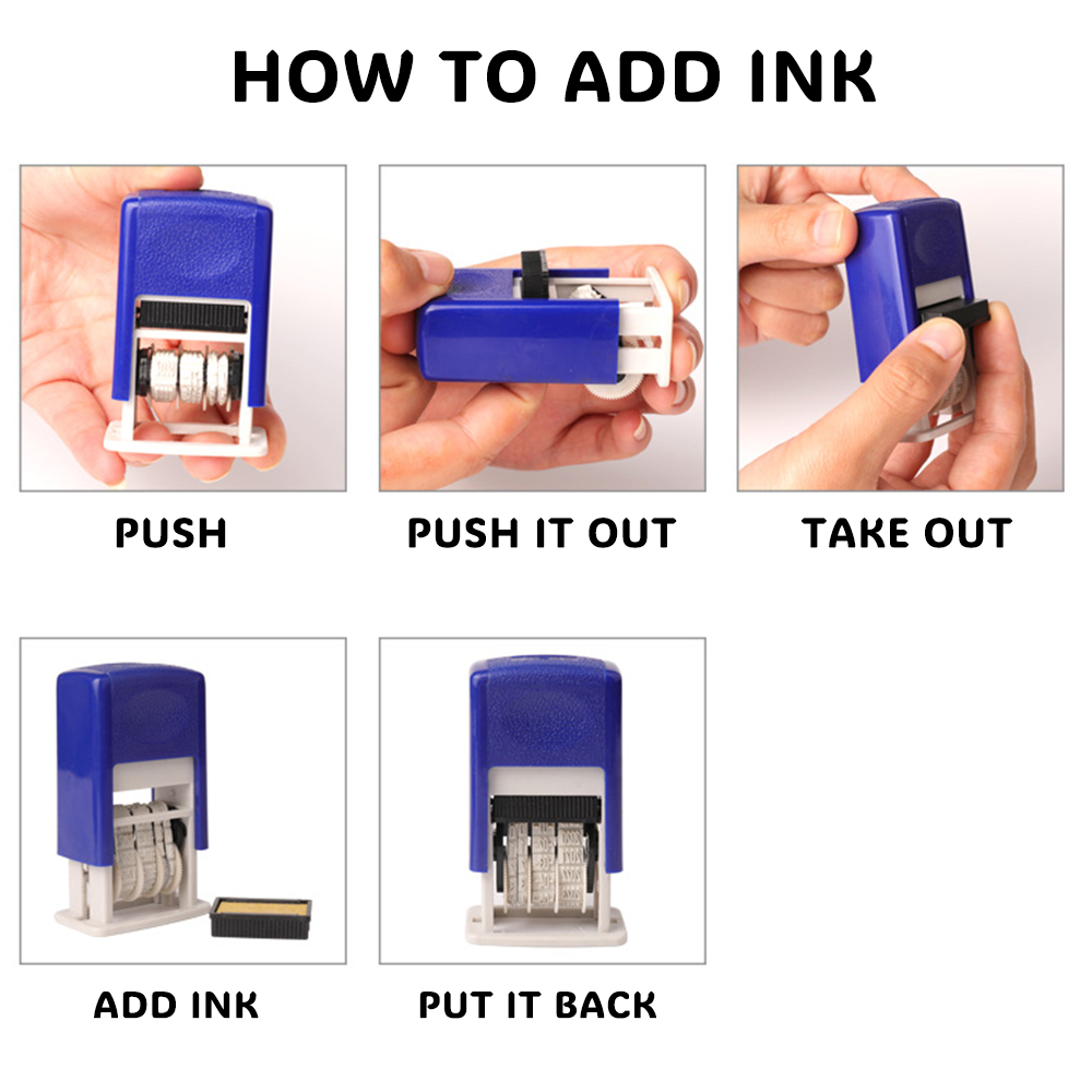 แสตมป์วันที่แบบเติมหมึกเองสำหร - Self Inking Stamp บทวิจารณ์และราคา