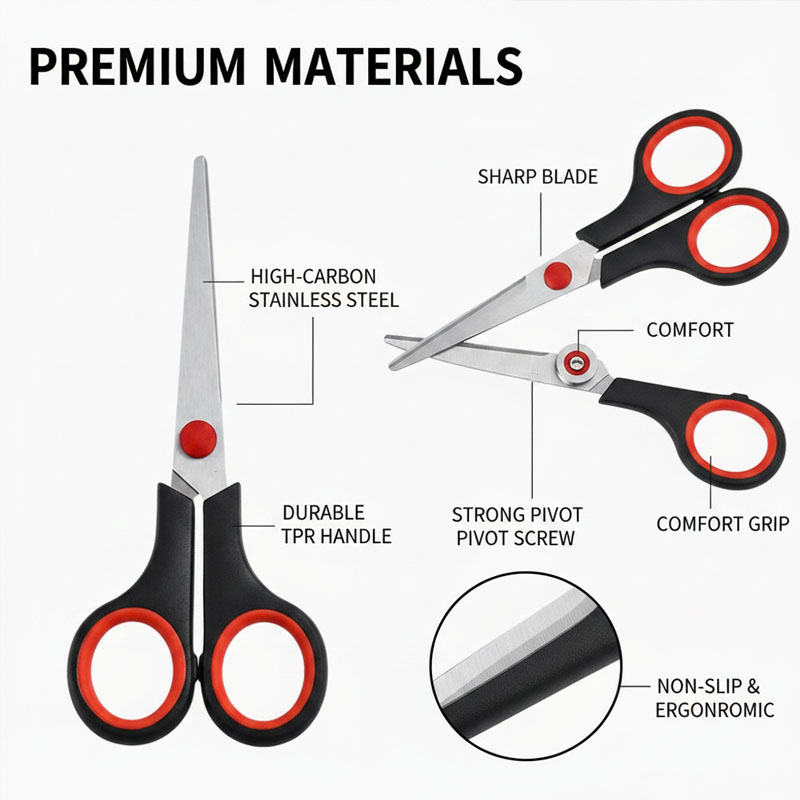 กรรไกรตัดเย็บสแตนเลส กรรไกรตัด - Scissors Stainless Craft บทวิจารณ์และราคา