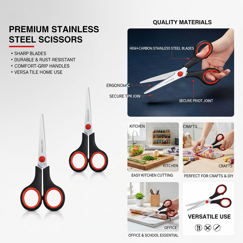 กรรไกรตัดเย็บสแตนเลส กรรไกรตัด - Scissors Stainless Craft บทวิจารณ์และราคา