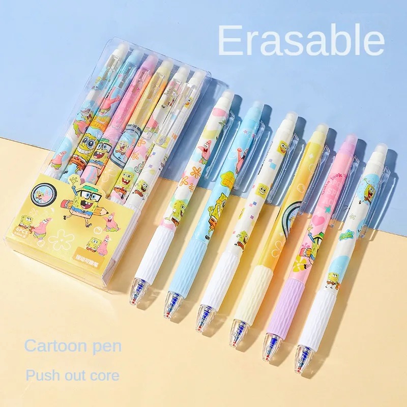 6 ชิ้น/เซ็ตสพันจ์บ็อบ คาวาอิปา - Gel Ink Pen Set บทวิจารณ์และราคา