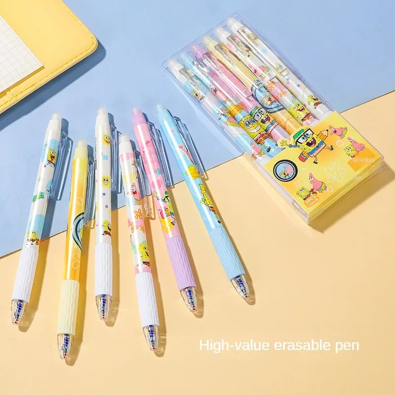 6 ชิ้น/เซ็ตสพันจ์บ็อบ คาวาอิปา - Gel Ink Pen Set บทวิจารณ์และราคา
