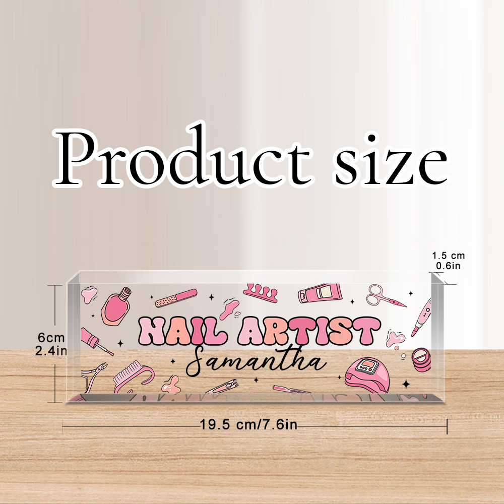 ป้ายชื่ออะคริลิคตั้งโต๊ะแบบกำห - Desk Name Plate บทวิจารณ์และราคา