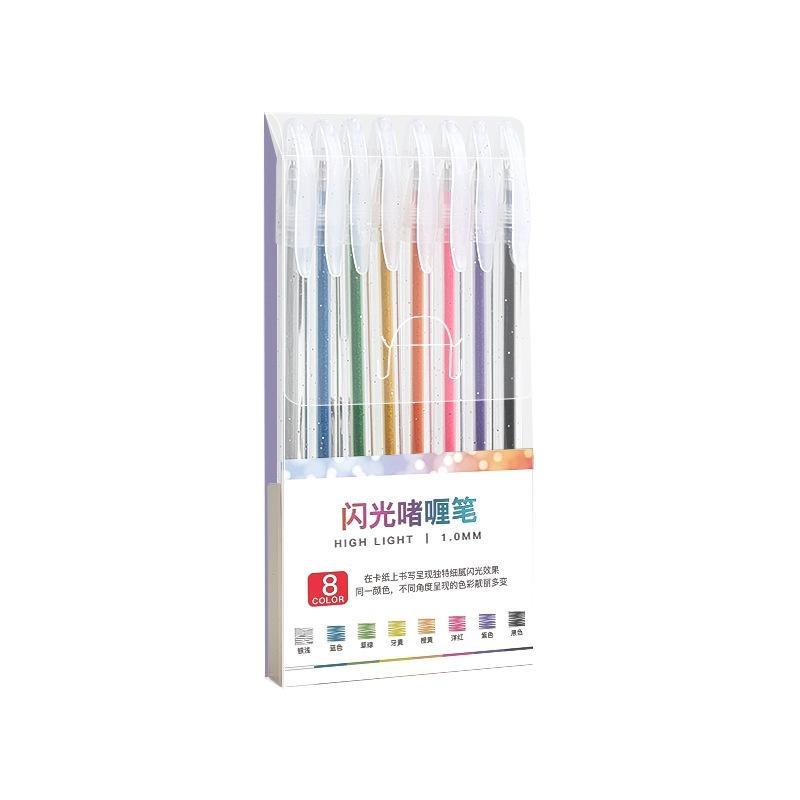ปากกาเจลกลิตเตอร์ 8/12/18 สี ห - Gel Ink Pen Set บทวิจารณ์และราคา
