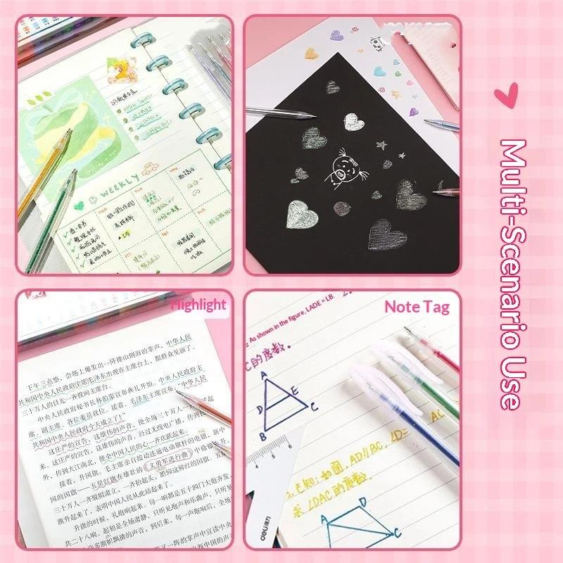 ปากกาเจลกลิตเตอร์ 8/12/18 สี ห - Gel Ink Pen Set บทวิจารณ์และราคา