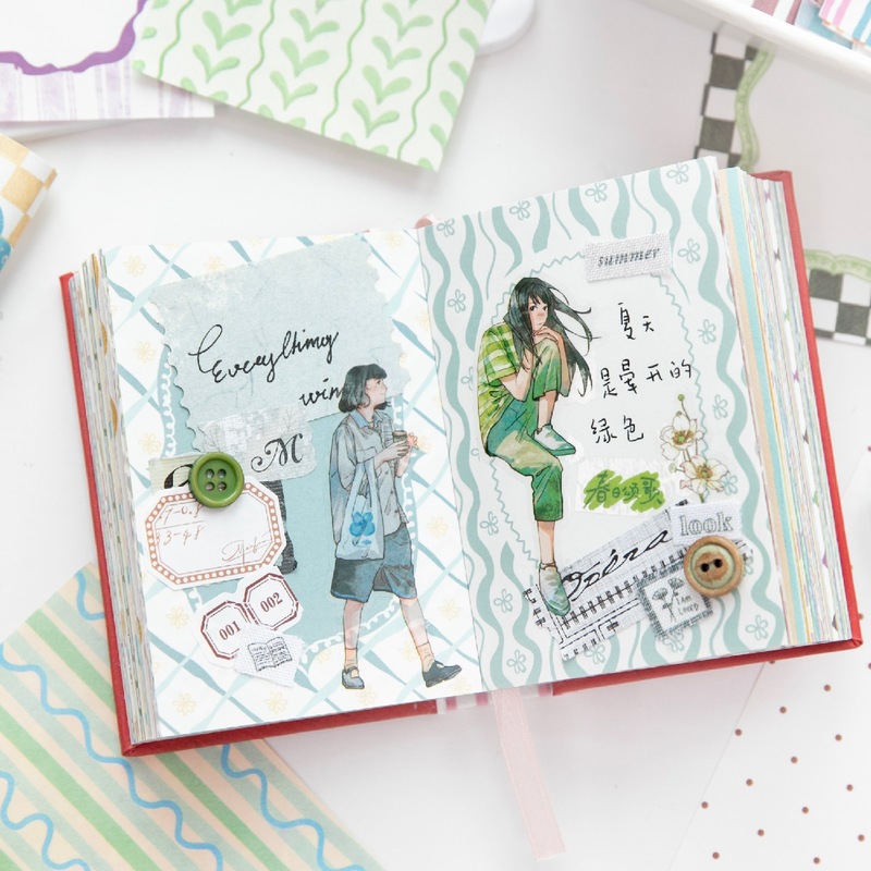 1 เล่ม/100 ชิ้น สมุดโน้ตลายสวย - Graph Paper Pad บทวิจารณ์และราคา