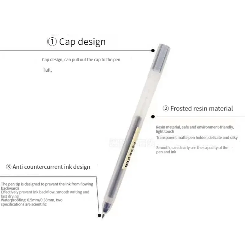 6/8 ชิ้น/เซ็ต MUJIs เจลปากกาสี - Gel Ink Pen Set บทวิจารณ์และราคา