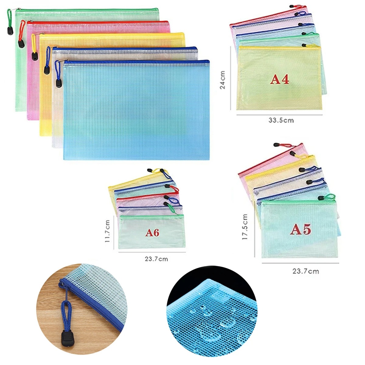 แฟ้มเก็บเอกสารแบบตาข่ายมีซิป 5 - Portfolio Folder Zip บทวิจารณ์และราคา