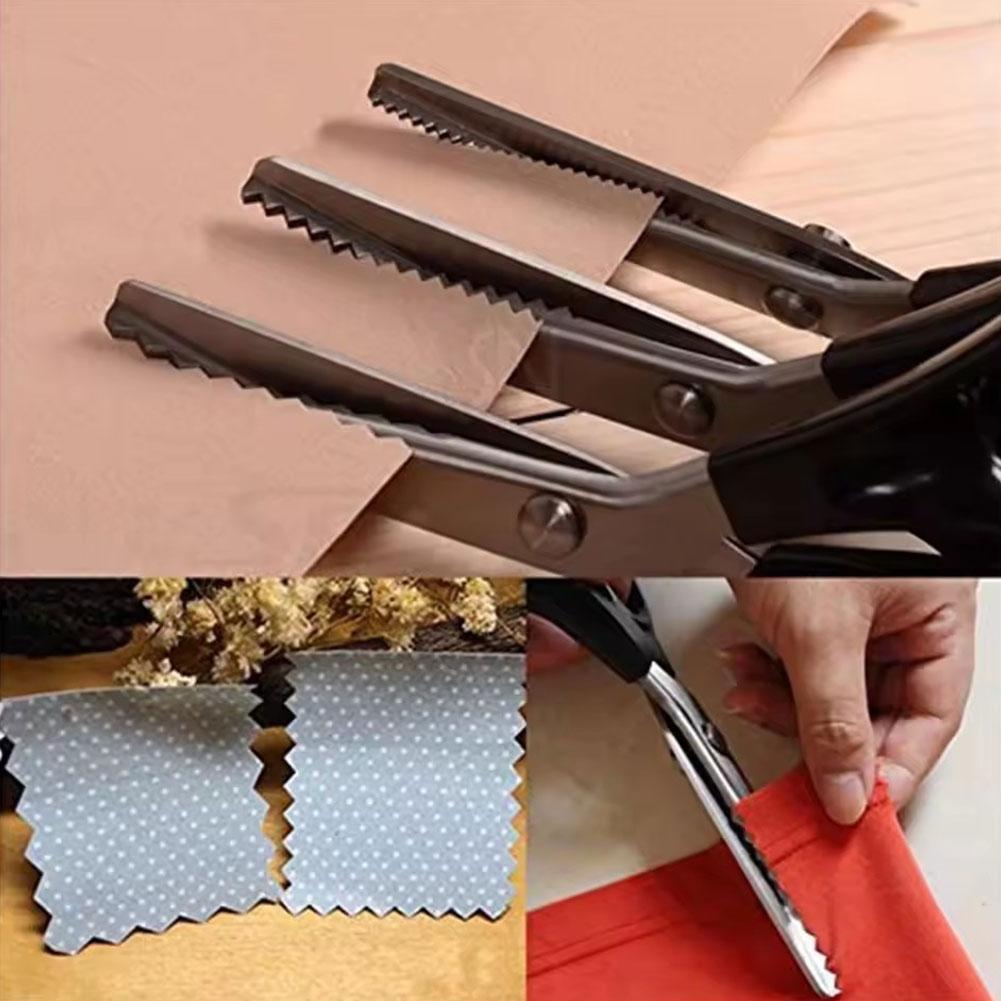 กรรไกรสแตนเลสแบบซิกแซก ฟันสามเ - Scissors Stainless Craft บทวิจารณ์และราคา