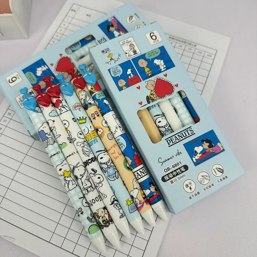 ชุดปากกาเจล Snoopy 6 ชิ้น ขนาด - Gel Ink Pen Set บทวิจารณ์และราคา