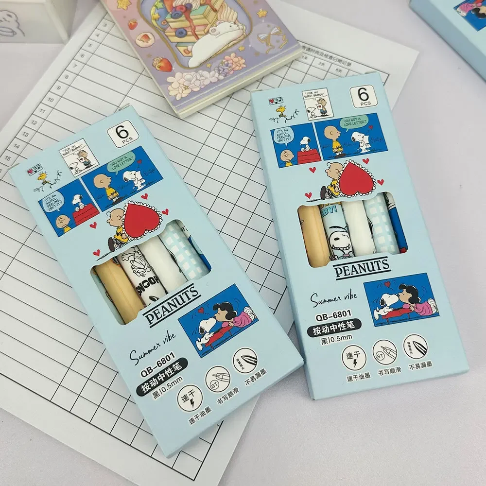 ชุดปากกาเจล Snoopy 6 ชิ้น ขนาด - Gel Ink Pen Set บทวิจารณ์และราคา