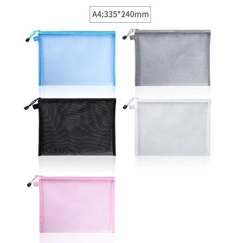 1 ชิ้น A4/A5/A6 ตาข่ายซิปกระเป - Portfolio Folder Zip บทวิจารณ์และราคา