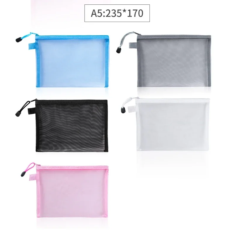 1 ชิ้น A4/A5/A6 ตาข่ายซิปกระเป - Portfolio Folder Zip บทวิจารณ์และราคา