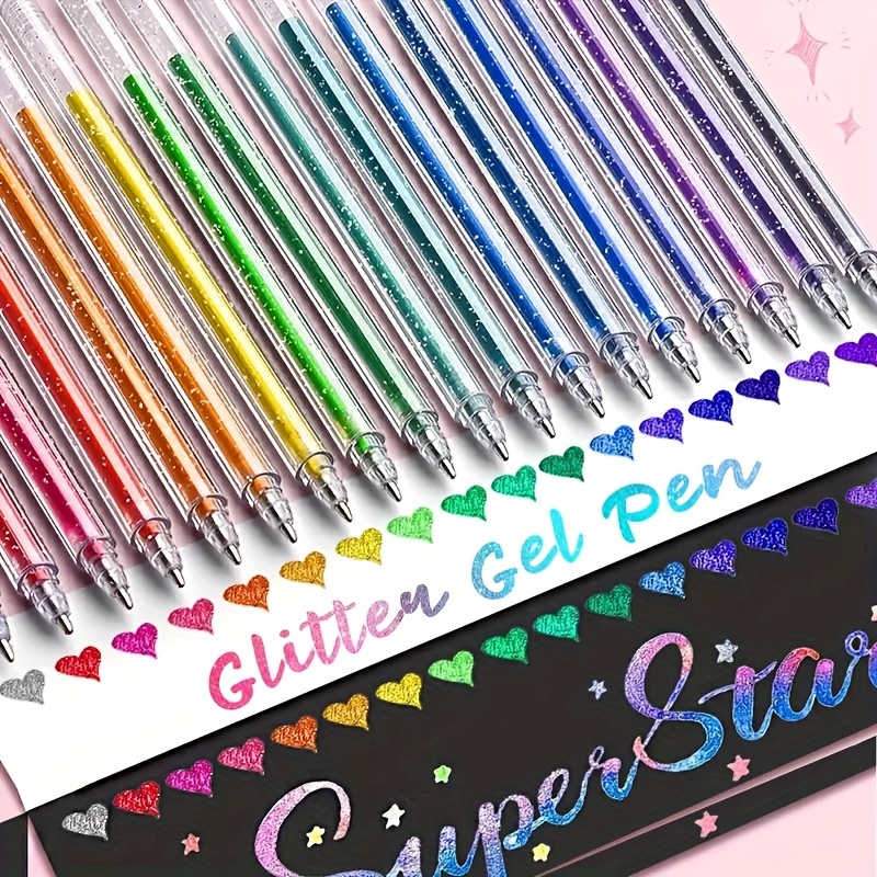 ชุดปากกาเจลกลิตเตอร์พิเศษ 8/12 - Gel Ink Pen Set บทวิจารณ์และราคา