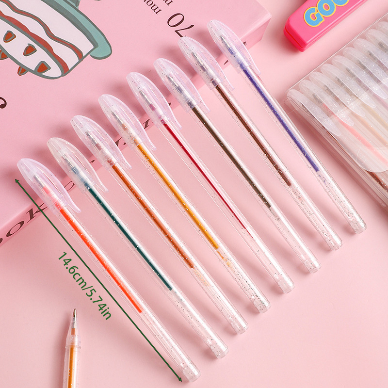 ชุดปากกาเจลกลิตเตอร์พิเศษ 8/12 - Gel Ink Pen Set บทวิจารณ์และราคา