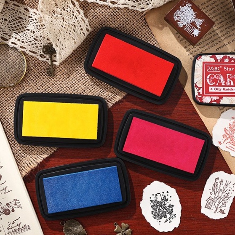 ใหม่หมึกที่มีสีสัน Pad ใช้งานง - Self Inking Stamp บทวิจารณ์และราคา